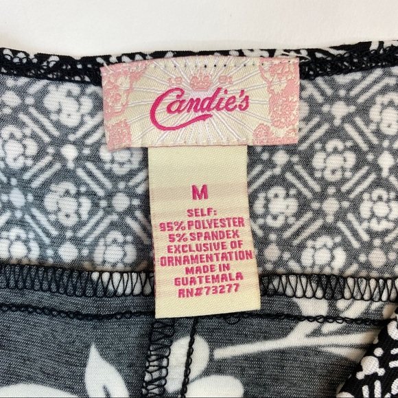 Candie’s Midi Black & White Sleeveless Dress Size Medium - Picture 6 of 6